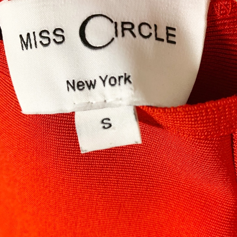 Miss Circle Red Daya Cutout Bandage Dress Small - Picture 5 of 11